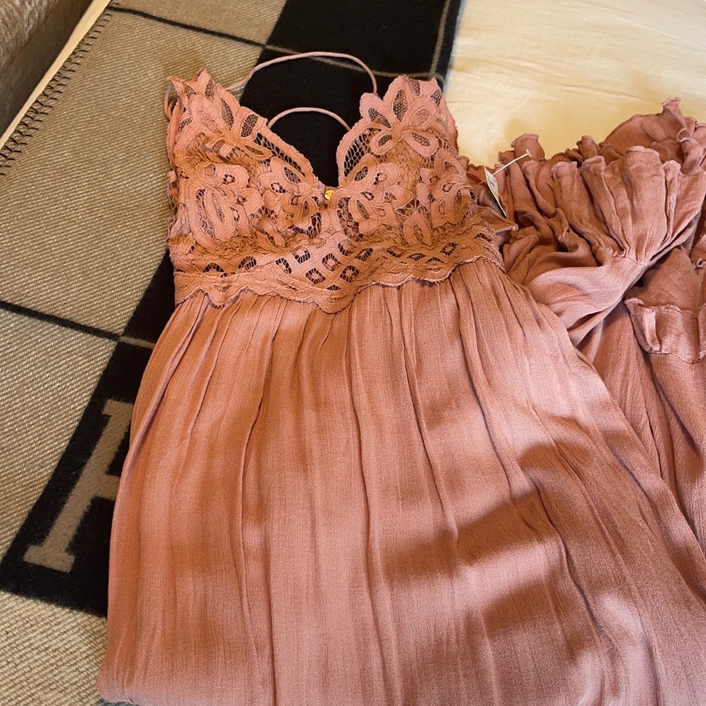 Free People maxi slip dress